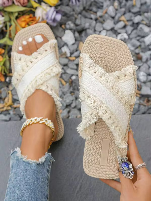Fashionable, Elegant, Minimalist Designs, Vintage Styles, Classic Non-Slip Outdoor Beach Sandals, Spring/Summer